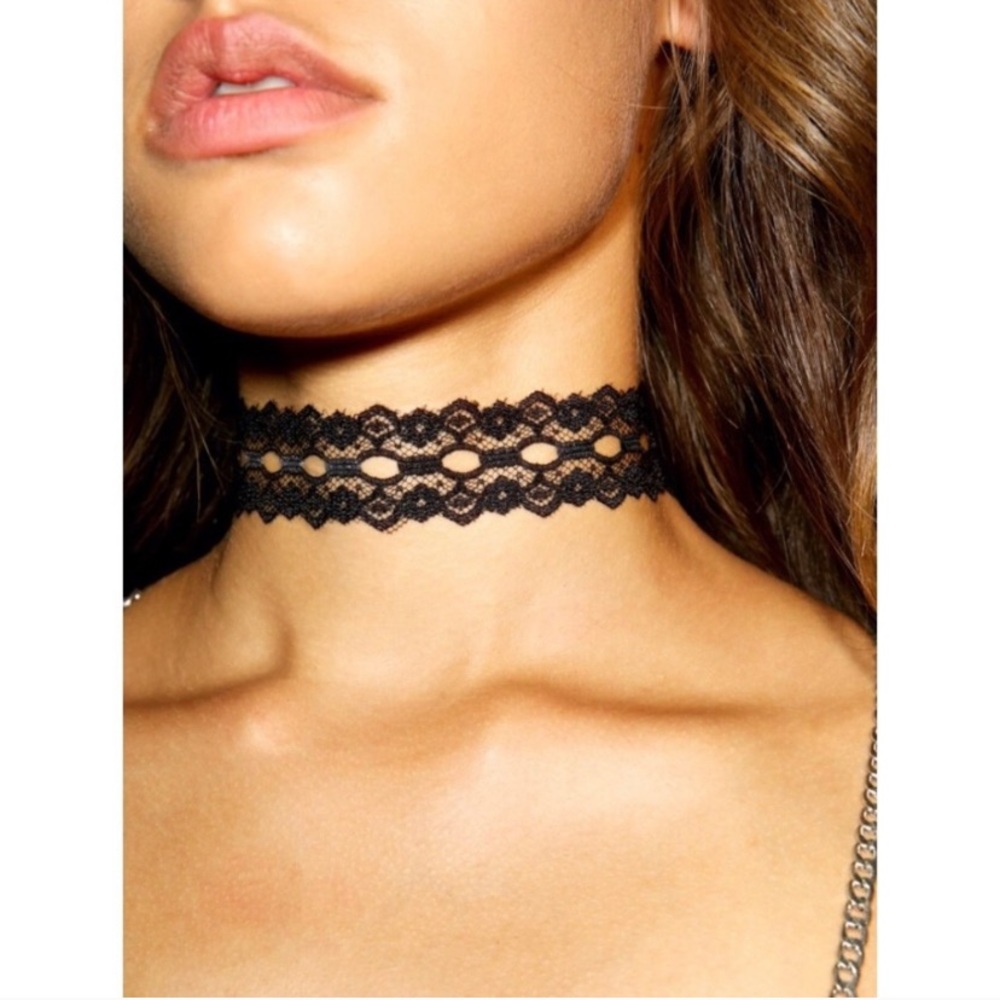 Black Lace Choker Necklace